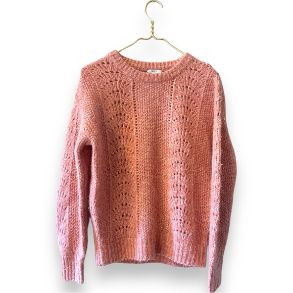 Rails Pink Mara Alpaca Crewneck Sweater - Picture 2 of 4